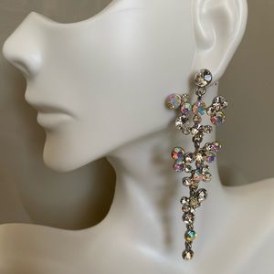 Stunning iridescent statement earrings